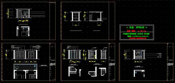 Residence Design: Bachelor Appartment Layout CAD Drawing