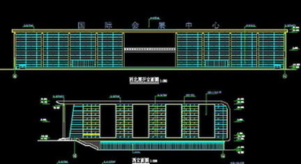 Large-scale exhibition hall car CAD Layout drawing
