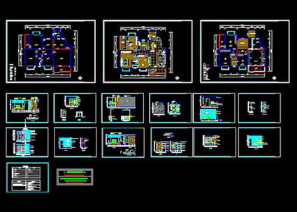 Residence Interior Plan: Home Renovation Plan AutoCAD Drawing 