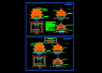 Mahavira Temple drawings,CAD Flat View,CAD Decoration design