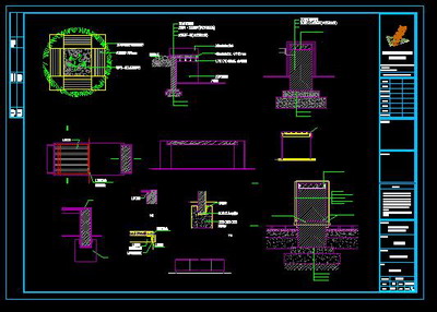 Landscape construction drawings, Hyon concept, bookcases Detailing