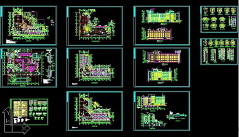 A complete set of building plans in nursing homes