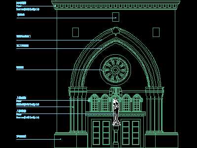 Building Cad Block, Architecture Pattern