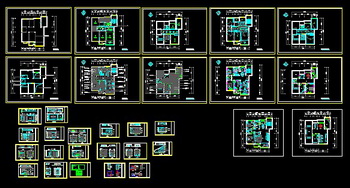A double room decoration CAD drawings