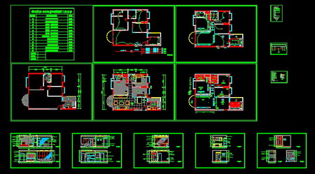 Renovated three-bedroom drawings