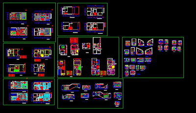 Small villas decorate construction drawings
