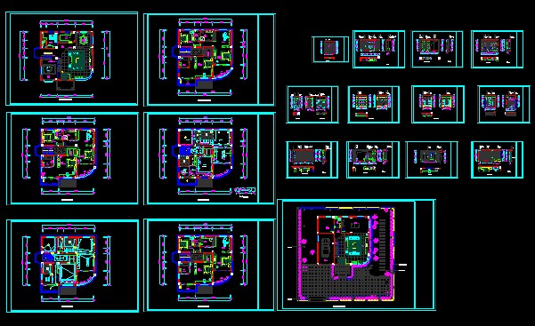 Phoenix villa villa decoration construction drawings
