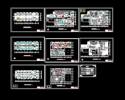 Star-rated hotel architectural decoration map
