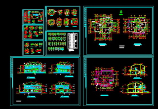 Complete set of drawings of small high-rise