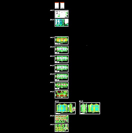 Full CAD drawings of residential high-rise