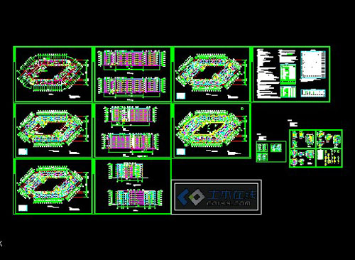 CAD construction drawing student apartments