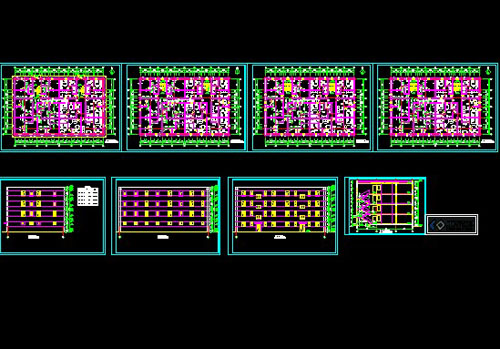 Rental housing construction CAD ​​design drawings