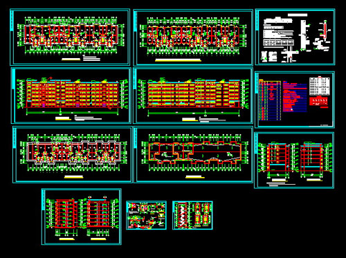 High-rise residential building design CAD