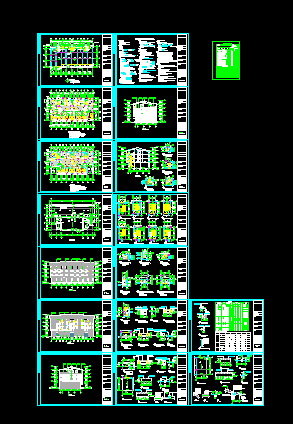 Leisure tourism scenic residential buildings full CAD design