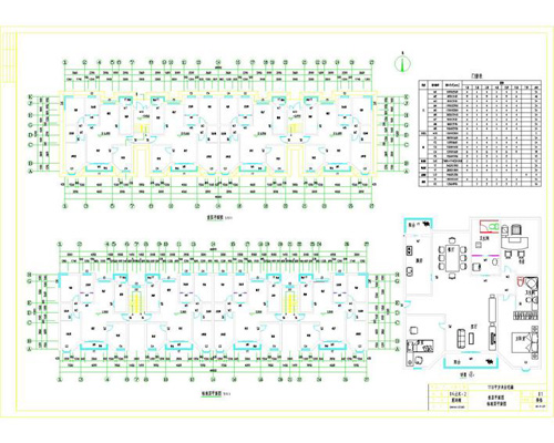 110 residential buildings CAD design