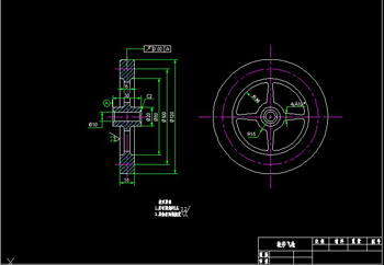 The flywheel Wheels CAD drawings