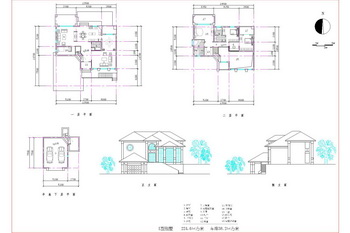 Tow layers staircase small size villa
