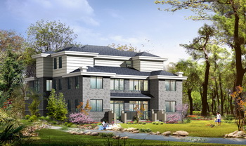 Two-tier luxury European style villa