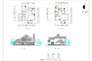 European style two-tier M-type villa