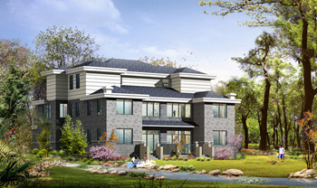 European-style villa with a basement-1