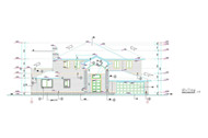Modern style villa construction plans-5