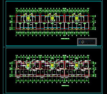 CAD design of residential building construction plans