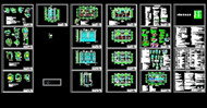 Paved building construction drawing