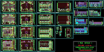 Commercial complex building construction drawings