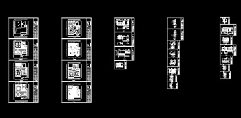 Modern villa CAD drawings