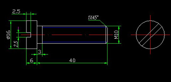 Cheese head screws CAD drawings
