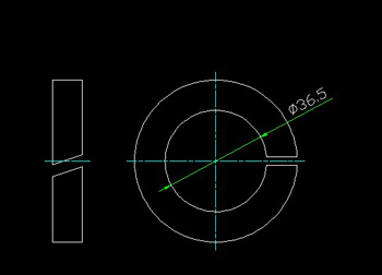 The spring washers CAD drawings