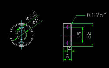 face with Kongyuan the nut CAD drawings