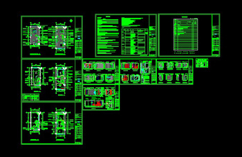 CAD construction drawings of a single apartment