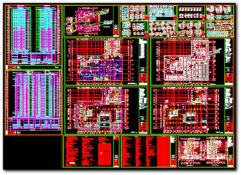 Shenzhen residential CAD construction drawings
