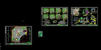 High-grade commercial building roof CAD drawings