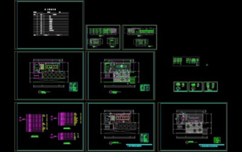 Bakery decoration CAD construction drawings