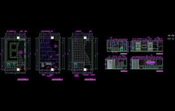 KTV box design CAD drawings