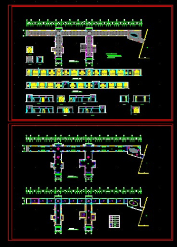 Sales Office corridor CAD diagram showing a detailed renovation