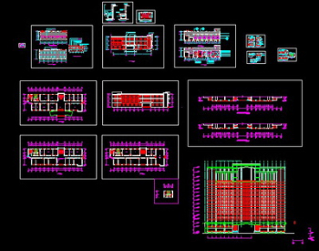 CAD renovated factory building construction drawings restaurant