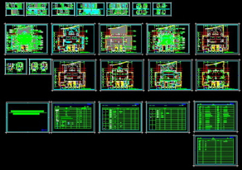 CAD drawings sales office decoration