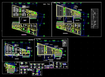 Financial office standard layer CAD renovation plans