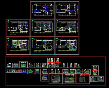 Ginza Plaza, Room 2903 A Building renovation construction drawings CAD