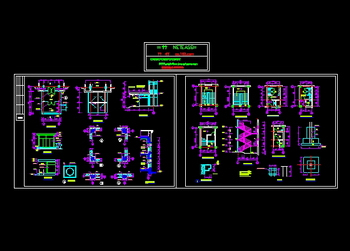 Interior decoration large drawing cad