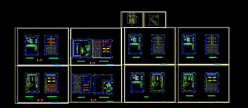 Clothing store renovation program cad map