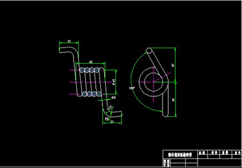 Helical torsion springs CAD drawings