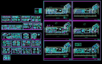 The classic Chinese restaurant CAD drawing