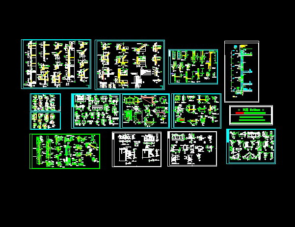 node layout design of the building cad