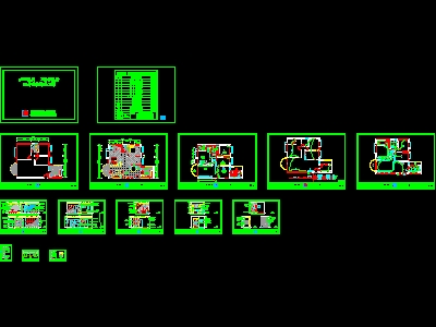 22 sets of model cad Housing construction design drawings