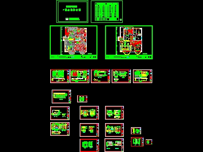 22 sets of model cad Housing construction design drawings