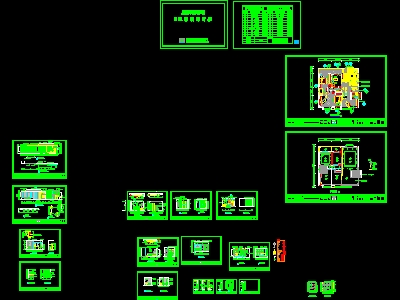 22 sets of model cad Housing construction design drawings